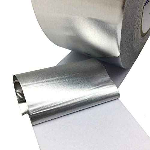 Aluminum foil Duct Tape, 2 inch Professional Grade Roll Silver Adhesive Sealing Tape for HVAC, Refrigerator, Freezer, Insulation, Patching Hot & Cold Air Ducts, Sealing, etc.