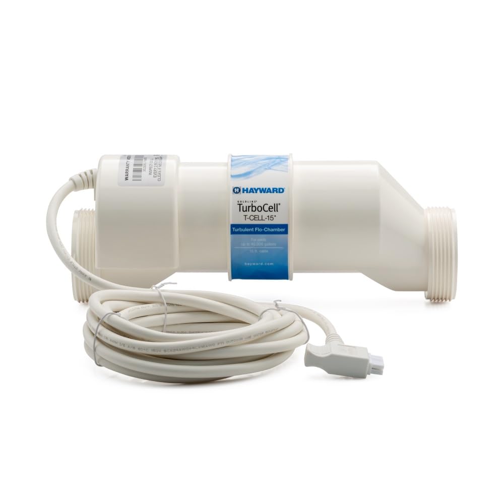 Hayward Salt Cell for Pool Chlorinator TurboCell W3T-CELL-15 Replacement for T-CELL-15, Salt Chlorine Generator for In-Ground Pools up to 40,000 Gallons