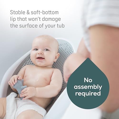 Angelcare Baby Bath Bundle — Ergonomic Bath Support + Collapsible Bath Shelf | Newborn Bath Seat & Organizer | BPA-Free, Space-Saving
