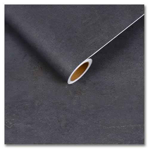 CRE8TIVE Denim Blue Grey Concrete Peel and Stick Wallpaper for Bedroom Bathroom 12"x80" Faux Cement Wallpaper Removable Self Adhesive Industrial Concrete Contact Paper for Cabinets Countertops Walls