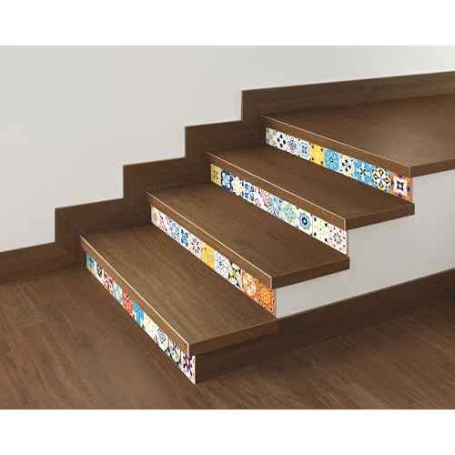 FLFK Wall Border Tile Stickers Peel and Stick Wallpaper Border for Kitchen Backsplash Bathroom Shower Room,4"x240"