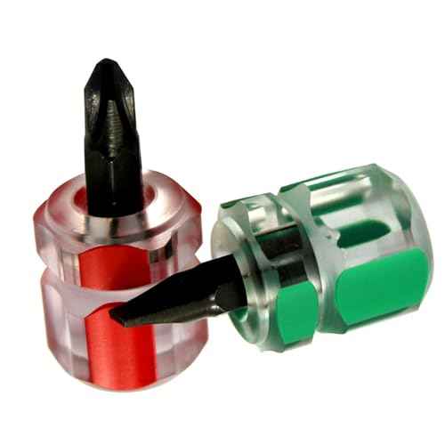 6 Pcs Mini Stubby Screwdriver Set - Ultra Short Flat Head & Phillips Screwdriver for Sewing Machine Repair