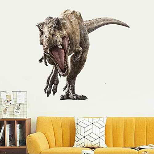 Kiddale Raptor Dinosaur Wall Stickers,Peel and Stick Removable Dinosaur Wall Decals for Kids Boys Girls Adult Bedroom Living Room