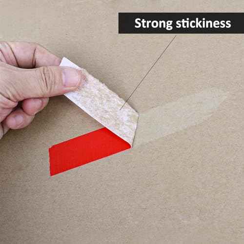 BOMEI PACK Colored Duct Tape,Small Roll,1 inch x 60 Yards,Heavy Duty Waterproof Duct Tape,No Residue,Tear by Hand,9 Mil Industrial Grade StrongTape for Repair,Crafts & Home Improvement (Red)