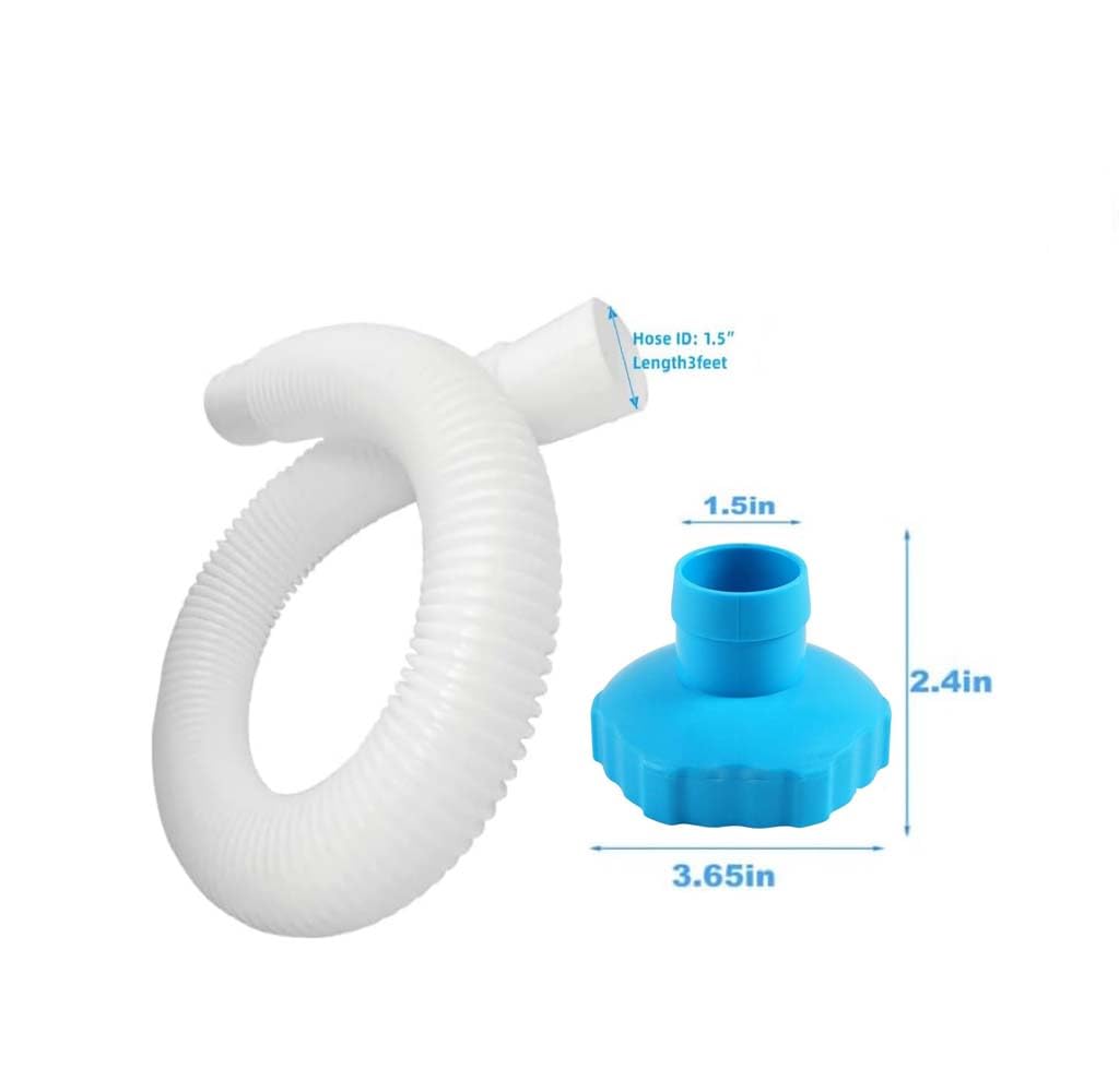 YOIASUGH 25016 Above Ground Pool Skimmer Hose and Adapter B Replacement Part Set for Intex Above Ground Pool Skimmer