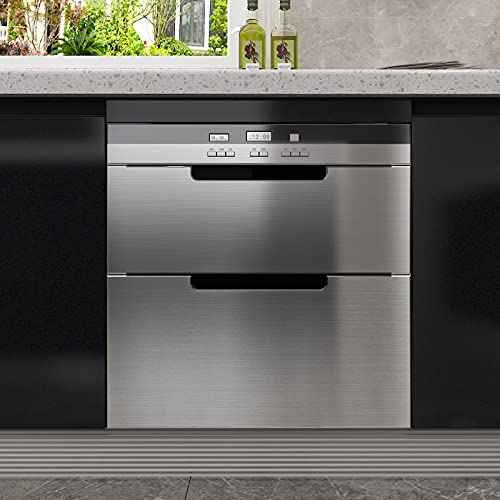 CRE8TIVE Brushed Stainless Steel Contact Paper 12"x80" Self Adhesive Metallic Silver Wallpaper Peel and Stick Waterproof Oil Proof Heat Resistant Aluminum Foil Vinyl Roll for Kitchen Fridge Dishwasher