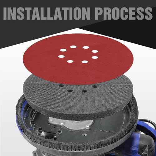 9 Inch 8 Holes Sander Pad Hook and Loop Drywall Backing Pad