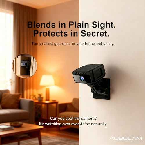 Hidden Camera with Cloud, 4K HD WiFi Mini Spy Camera 150¡Æ View Video, Wireless Indoor Surveillance Secret Camera, Smart AI Motion Detection/Night Vision for Home Security Small Nanny Cam (Black-4K)