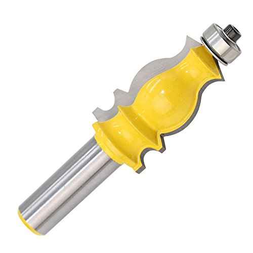 Yakamoz 1/2-Inch Shank Architectural Molding Router Bit Woodworking Shape Cutter Tool