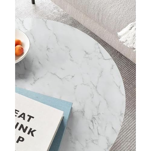 Safiyya Marble Contact Paper Peel and Stick Wallpaper Granite White and Grey Wallpaper for Kitchen Countertop Cabinet Furniture Self Adhesive Removable Wall Paper 118"¡¿15.7"