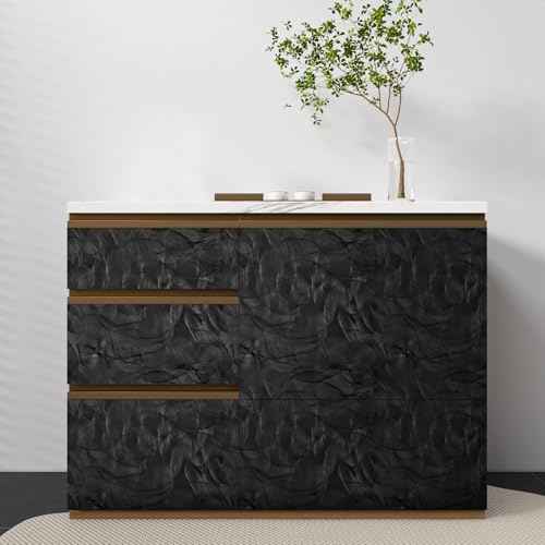 VaryPaper Modern Textured Black Wallpaper Peel and Stick Spiral Circle Geometric Wallpaper for Bedroom Bathroom Removable Self Adhesive Vinyl Black Contact Paper for Walls Cabinets 15.7''x78.7''