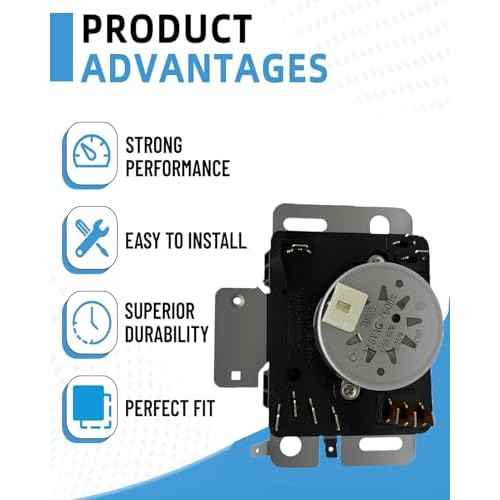 Upgraded W10642928 WPW10642928 Dryer Timer Compatible with Maytag MEDX655DW1 MEDX655DW0 MGDX655DW2 MGDX655DW0 Dryer etc. Replacement for PD00043061, 4448993, AP6023568, PS11756913, EAP11756