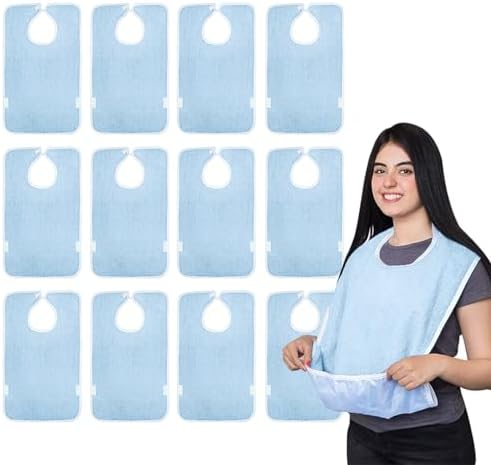 Avalon Towels Waterproof Adult Bibs for Women, Clothing Protector bibs for adults senior citizens washable