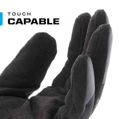 Mechanix Wear: ColdWork Original Winter Work Gloves with Secure Fit, Equipped with 40g 3M Thinsulate, Wind + Water Resistant, Touch Capable Winter Gloves, For Mild cold weather (Black/Gray, Large)
