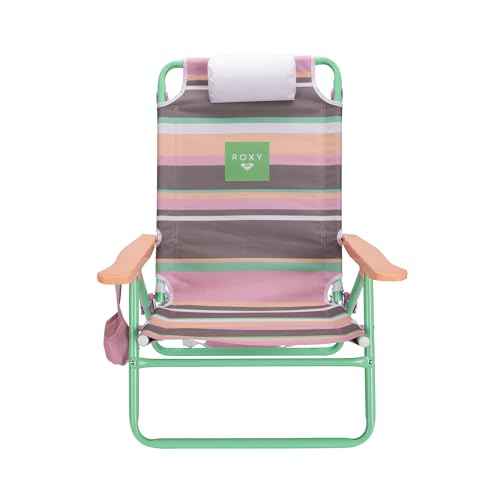 ROXY Beach Chair ? Lounge Chair Outdoor, Lightweight Folding Chair with Adjustable Recline and Cup Holder ? Beach Days, Pool Lounge Chairs, Folding Camping Chairs, Sun Tanning Chair or Festival
