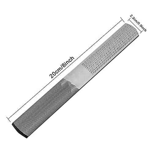2P Hand File Set - 4 Way Rasp, Half Round, Flat & Needle Files for Wood & Metal Tools