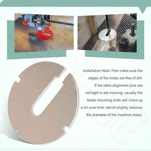 (Pack of 2) 426-02-063-0001 426-02-063-0002 Table Inserts (Diameter: 2.5 in, Thickness: 0.1 in) Compatible With Delta 14 Part/Rockwell 14" Band saws and 24" Scroll saws