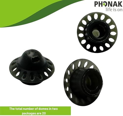 Phonak Open Domes 4.0 – Small Size (S) – (054-0785) – 2 Pack (20 Domes) – Compatible with Marvel, Paradise, Lumity RIC Devices – Original Phonak Replacement