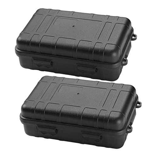 YARNOW 2pcs Box Container Shockproof Field Boxes Field Accessory Decorative Survival Cases Survival Cases for Outdoor Survival Supplies Survival Device Case Survival Supply