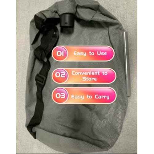 Kikeep Drywall Sander Dust Collection bag Wall Grinding Machine Collection Bag Drywall Sander Attachment (1 Pack with 2m hose)