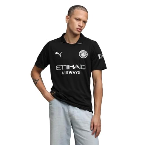 Men¡¯s Manchester City FC 2025/26 Replica Away Soccer Jersey - Black
