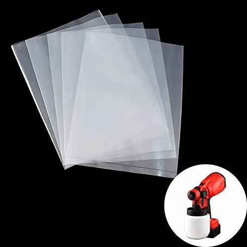 60 Pcs Paint Sprayer Cup Liners, Spray Gun Cup Canister Liners, Transparent Paint Sprayer Bags for Paint Sprayer Parts Accessories (7.87 * 11.8 inch)