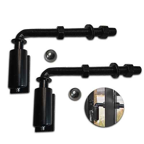2 Pack Steel J-Bolt Hinge for Doors Gates,Heavy-Duty Welded Hinge,Heavy-Duty Driveway Gates for Welding on Larger Iron or Steel Gates (20mm)