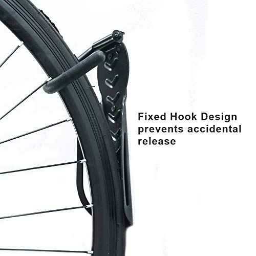 Wallmaster Bike Storage Rack for Garage, Wall Mount Bicycles Hanger, 4-Pack Bike Storage System Vertical Bike Hooks