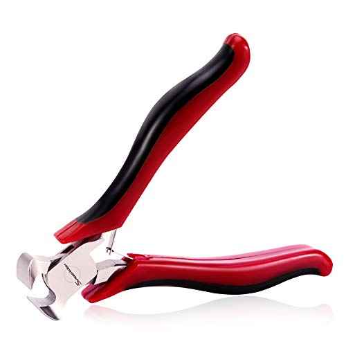 SPEEDWOX 4 Inch End Nippers - Mini End Cutting Pliers with Spring Pull Nails & Wire Cutting Function - Professional Jewelry Making & Shoe Repair Tool