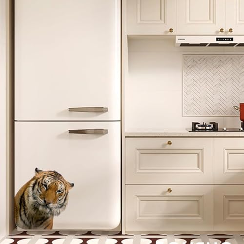 Realistic Tiger Wall Decal, Safari Jungle Animal Window Wall Sticker for Nursery, Kids Room, Bedroom or Wildlife Themed Decor