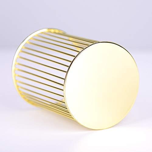 HSYMQ Gold Metal Pen Holder for Desk, Makeup Brushes Cup, Pencil Holders, Office&Home Organizer