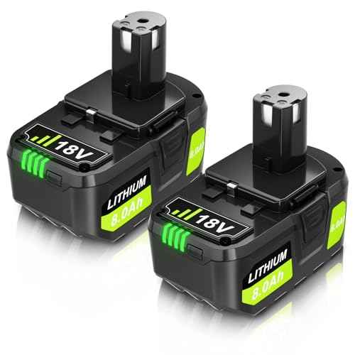Bonacell 2Pack Upgraded 8.0Ah Replacement for Ryobi 18V ONE+ Battery Replacement PBP005 PBP004 PBP003 PBP002 P108 P102 P103 P104 P105 P107 P109 P122