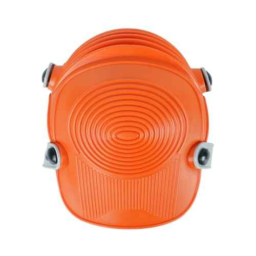 15-431 Ultraflex Non-Skid Premium Protective Gear with Flexible Design Plastic Kneepad, Orange