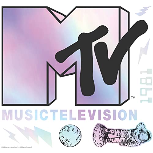 RoomMates RMK5268GM MTV Holographic Peel and Stick Giant Wall Decals