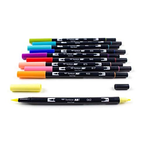 Tombow Dual Brush Pen Art Markers (10-Pack, Retro)