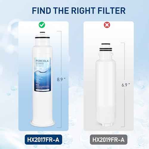 HX2017FR-A Water Filter, Compatible with Hisense¢ç HX2017F-A, HRF266N6CSE1, HRF266N6CSE, HRF209N6CSE, HRF254N6TSE, HRF254N6DSE, HRF210N6CBE, Mora MRF211N6CSE, MRF266N6CSE (2 Pack)