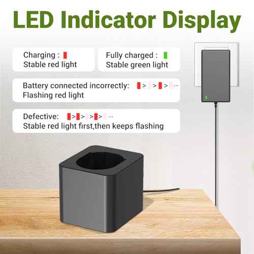7.2v-18v Battery Charger for Black and Decker PS120 PS130 PS140 PS145 Battery, Compatibl with Black and Decker 7.2V 9.6V 12V 14.4V 18V Ni-MH&Ni-CD Battery