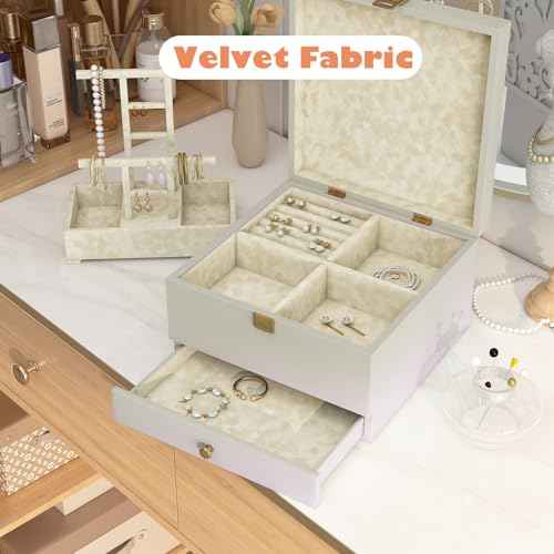 Stickyart Beige Velvet Wallpaper Peel and Stick Felt Cream Contact Paper Removable Velvet Textured Wallpaper Modern Self Adhesive Felt Liner Paper for Jewelry Box Craft Bedroom Accent Wall 12"x80"