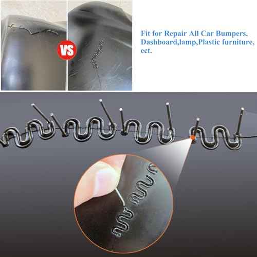1000pcs 0.8mm Wave Hot Staples Welding Rods Supplies for Plastic Welder Gun to Fix Repair Car Bumpers, Plastic Cracks