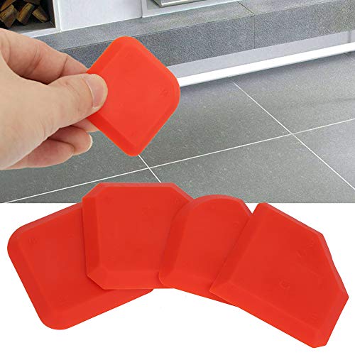 4 Pcs Caulking Wedges, Caulking Tool Kit Silicone Remover Applicator Cleaner Tool Kit for Kitchen Bathroom Floor Window Sealant Sealing Sink Joint, Reuse and Replace