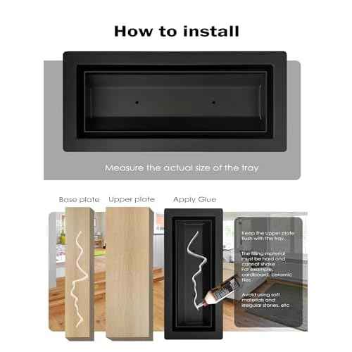 4x10 Floor Register, Heavy Duty Steel, 50% Higher Ventilation Performance Than Others, Sandtex Black Finish, Sleek Modern Design, Fits Tile Wood Inserts, Floor Vent Covers for Home Floor