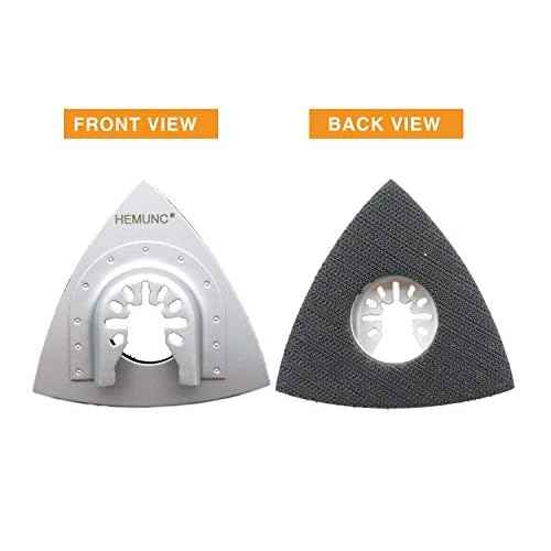 Oscillating Tool Sanding Pad£¬HEMUNC 3-1/8 Inch Triangle Sanding Pads 3PCS Fit Oscillating Multitools like Dewalt, Fein Multimaster, Bosch, Dremel, Makita, Milwaukee, Rockwell, Ryobi, Craftsman, Ridgid