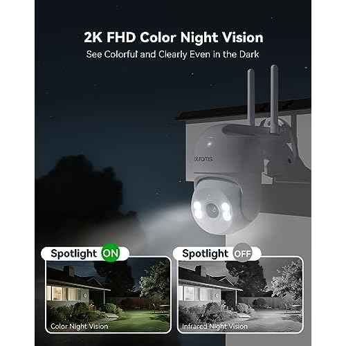 blurams 2K Outdoor Camera Wired, 5GHz/2.4GHz Wi-Fi Cameras for Home Security Outside with 360¡Æ PTZ, Color Night Vision, Motion Detection Tracking, Two-Way Audio, IP66 Weatherproof, Works with Alexa