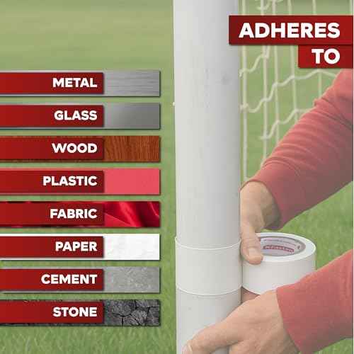 XFasten Duct Tape White, 2 Inches x 50 Yards, All-Weather Duct Repair Tape for Heavy-Duty Repair, Patching, Packing | High Tensile Strength & Shear Stress Resistance | Cold and Snow Resistant