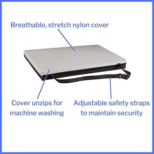 McKesson Seat Cushion for Wheelchairs and Office Chair, Foam / Gel, 20 in x 16 in x 2 in, 4 Count