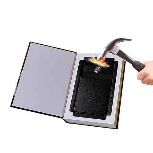Real Pages Book Safe with Key Lock - Hollow Secret Compartment for Cash, Jewelry, Passports | Anti-Theft Hidden Storage Box Disguised as Home&Office Book |Travel Safe (Les Miserables-Key)