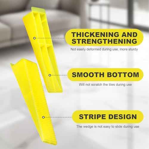 DGSL Tile Leveling System Tile Wedges, 600PCS Reusable Tile Leveling Wedges for 1/8", 1/16", 1/32" Tile Spacers, Tile Leveling Clips and Tile Leveler Installation
