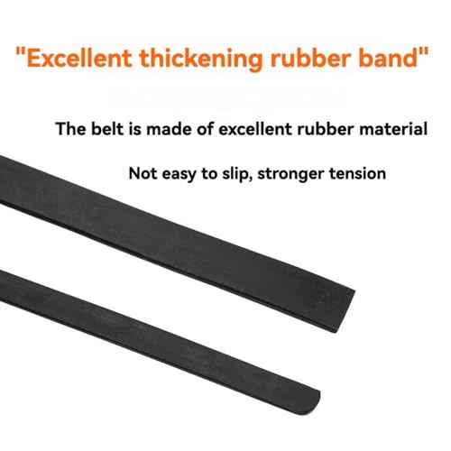 EMSTAR 2PCS Strap Wrench Set, Adjustable Rubber Strap Wrench Upgrade for 4 to 6 Inches Reinforced Rubber Belt, Jar Opener for Weak Hands