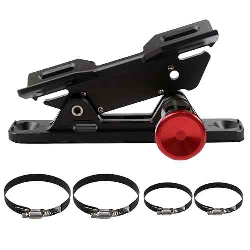 Quick Release Fire Extinguisher Mount - Aluminum Adjustable UTV Roll Bar Fire Extinguisher Holder Mounting Bracket for Jeep Wrangler TJ JK JL JKU Polaris RZR Ranger Can-Am X3 Universal