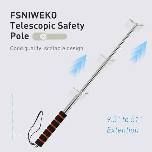 Smoke Detector Tester Pole - Smoke Detector and Emergency Exit Light Extendable Pole Tester - Emergency Light Testing Pole - Ensuring Safe and Efficient Testing of Life Safety Products,2 Pack